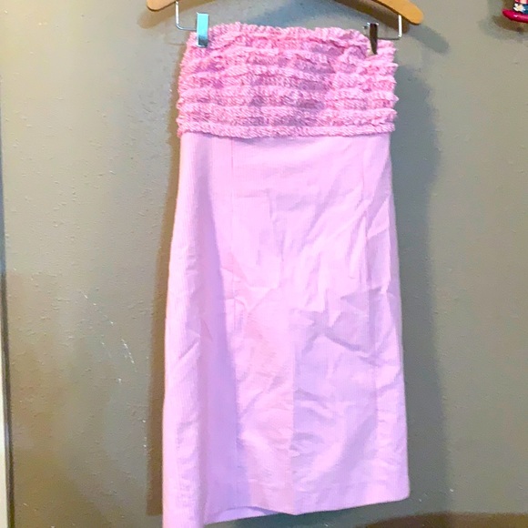 Lily Pulitzer striped pink and white dress size 6